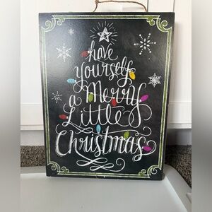 Festive Chalkboard Christmas Sign